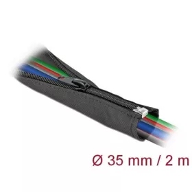 Delock Szőtt önzáródó karmantyú 2 m x 35 mm-es fekete
