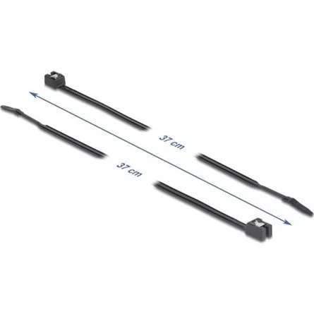 Delock Egyedileg vágható kábelkötegelő 370 x 4,8 mm (H x Sz), 50 db. Fekete