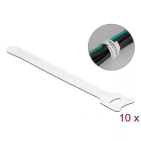   Delock Befűzős kábelkötegelő hossza 150 mm szépessége 12 mm, 10 db. Fehér