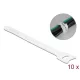 Delock Befűzős kábelkötegelő hossza 150 mm szépessége 12 mm, 10 db. Fehér