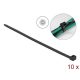 Delock 19562 610mm x 9mm kábelkötegelő fekete 10db