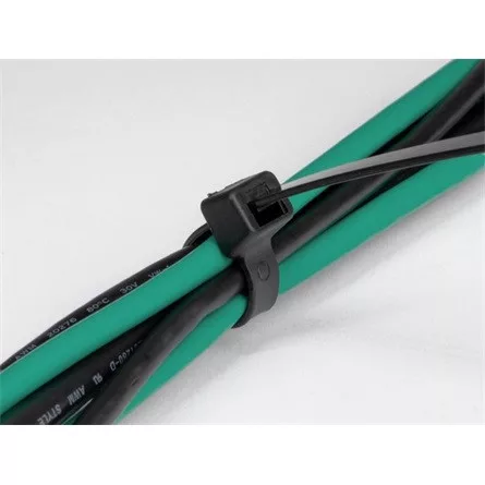 Delock 19562 610mm x 9mm kábelkötegelő fekete 10db