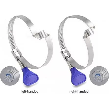 Delock 5 db. tömlőbilincs pillangó fogantyúval rozsdamentes 400 acél balkezes híddal 80 - 100 mm