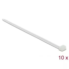 Delock Kábelkötegelő 850 x 9 mm (H x Sz), 10 darab fehér