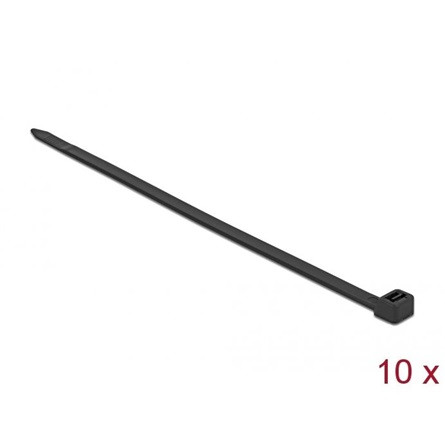 Delock Kábelkötegelő 920 x 9 mm (H x Sz), 10 darab fekete