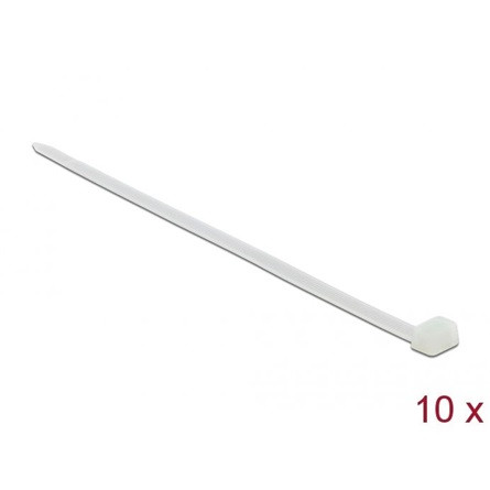 Delock Kábelkötegelő 920 x 9 mm (H x Sz), 10 darab fehér