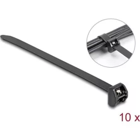   Delock Kábel szorító fémkapoccsal Hx 457 x Sz 12,7 mm 10 db. Fekete