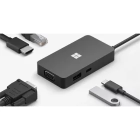   MICROSOFT SF MICROSOFT Surface Adapter USB-C Travel Hub, Black