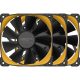 Geometric Future Squama 2505Y Triple Pack rendszerhűtő ventilátor fekete-sárga