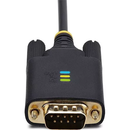 StarTech USB-A 2.0 -> Serial RS-232 DB9 M/M adatkábel 3m fekete