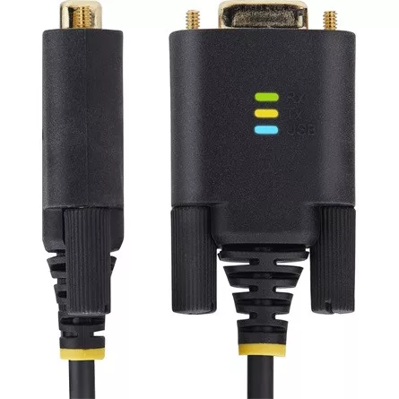 StarTech USB-A 2.0 -> Serial RS-232 DB9 M/M adatkábel 3m fekete
