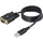 StarTech USB-A 2.0 -> Serial RS-232 DB9 M/M adatkábel 1m fekete