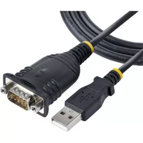   StarTech USB-A 2.0 -> Serial RS-232 DB9 M/M adatkábel 1m fekete