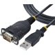 StarTech USB-A 2.0 -> Serial RS-232 DB9 M/M adatkábel 1m fekete