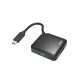 HAMA USB 3.2 TYPE-C HUB, 1:4 BUSPOW. 5Gbit/s,  FEKETE