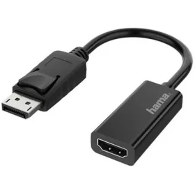   Hama 200335 DisplayPort 1.2 -> HDMI 1.4 M/F adapter 0.2m fekete 4K30Hz