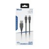 TRUST Kettős, töltő és játékhoz használható kábel 20165 (GXT 222 Duo Charge & Play Cable for PS4)