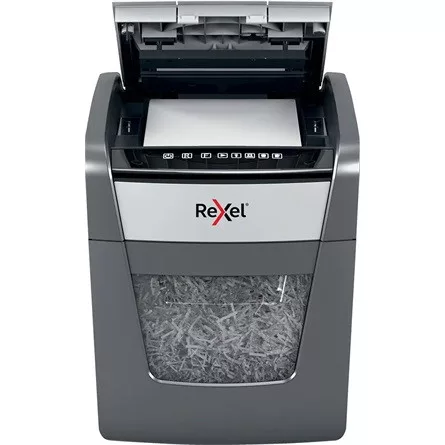 Rexel Optimum AutoFeed+ 50X keresztvágó / konfettivágó iratmegsemmisítő szürke