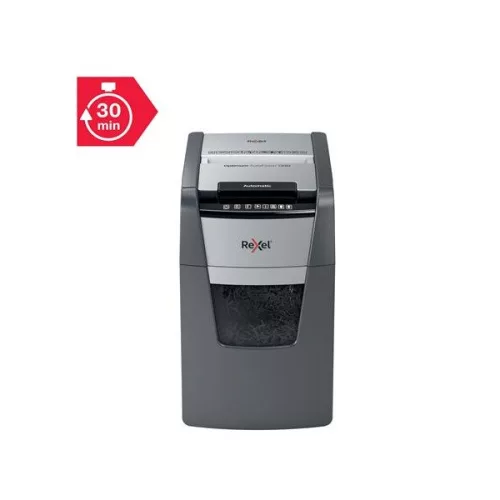 REXEL Iratmegsemmisítő, mikrokonfetti, 130 lap, "Optimum AutoFeed+ 130M"