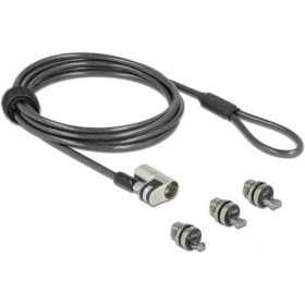   Delock Kensington Noble Wedge & Nano 3-zárófejes fekete-ezüst