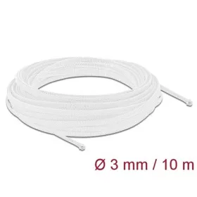 Delock Fonott kábelharisnya nyújtható 10 m x 3 mm fehér