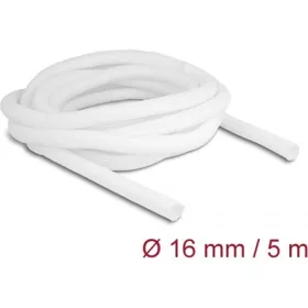 Delock Fonott kábelharisnya önzáródó 5 m x 16 mm fehér