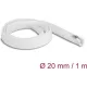 Delock Befont karmantyú zipzáras szorítóval hőállóság egészen 1 m x 20 mm-es fehér