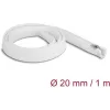 Delock Befont karmantyú zipzáras szorítóval hőállóság egészen 1 m x 20 mm-es fehér