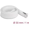 Delock Befont karmantyú zipzáras szorítóval hőállóság egészen 1 m x 30 mm-es fehér