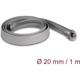   Delock Befont karmantyú zipzáras szorítóval hőállóság egészen 1 m x 20 mm-es szürke