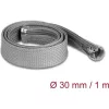 Delock Befont karmantyú zipzáras szorítóval hőállóság egészen 1 m x 30 mm-es szürke