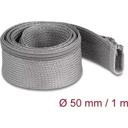 Delock Befont karmantyú zipzáras szorítóval hőállóság egészen 1 m x 50 mm-es szürke