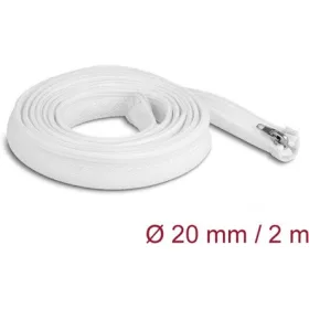   Delock Befont karmantyú zipzáras szorítóval hőállóság egészen 2 m x 20 mm-es fehér