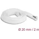 Delock Befont karmantyú zipzáras szorítóval hőállóság egészen 2 m x 20 mm-es fehér