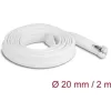 Delock Befont karmantyú zipzáras szorítóval hőállóság egészen 2 m x 20 mm-es fehér