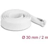 Delock Befont karmantyú zipzáras szorítóval hőállóság egészen 2 m x 30 mm-es fehér