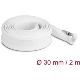   Delock Befont karmantyú zipzáras szorítóval hőállóság egészen 2 m x 30 mm-es fehér