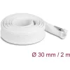 Delock Befont karmantyú zipzáras szorítóval hőállóság egészen 2 m x 30 mm-es fehér