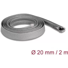   Delock Befont karmantyú zipzáras szorítóval hőállóság egészen 2 m x 20 mm-es szürke