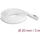 Delock Befont karmantyú zipzáras szorítóval hőállóság egészen 3 m x 20 mm-es fehér