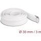 Delock Befont karmantyú zipzáras szorítóval hőállóság egészen 3 m x 30 mm-es fehér