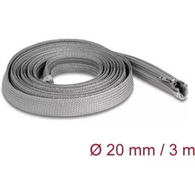   Delock Befont karmantyú zipzáras szorítóval hőállóság egészen 3 m x 20 mm-es szürke