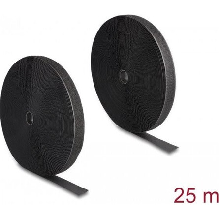 Delock Nagy teherbírású szalag Hx 25 m x Sz 25 mm, fekete