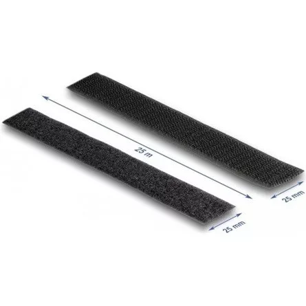 Delock Nagy teherbírású szalag Hx 25 m x Sz 25 mm, fekete