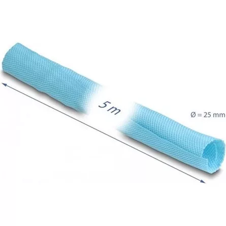 Delock Szőtt önzáródó karmantyú hőállóság egészen 5 m x 25 mm-es, kék
