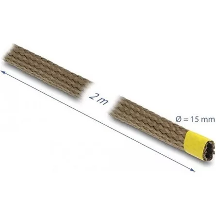 Delock Barna fonott öv bazalt szálakból 2 m x 15 mm