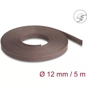   Delock fonott hüvely rágcsálóálló, nyújtható 5m x 6mm barna