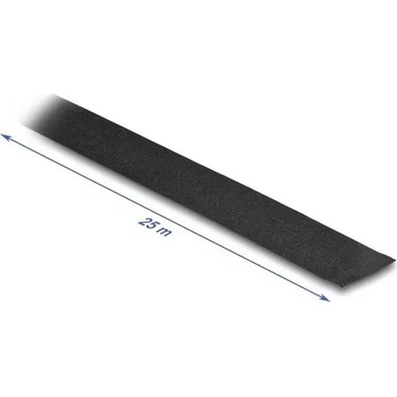Delock Anyag szalag 25 m x 25 mm szakítható, öntapadós, fekete