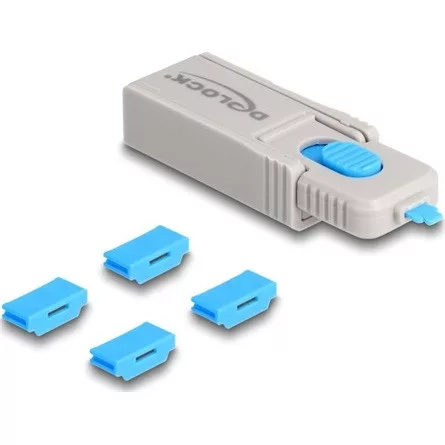 Delock HDMI port blokkoló szett HDMI anya portokhoz 4 db. + lezáró eszköz