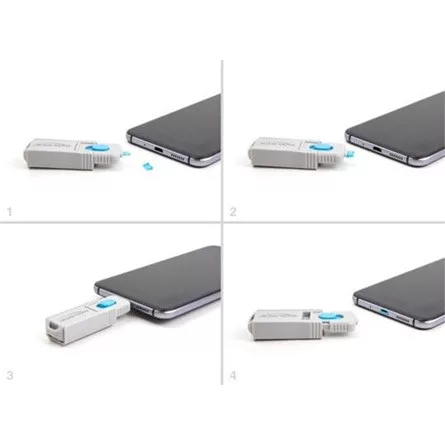 Delock 10 db. port blokkoló Micro USB anya portokhoz